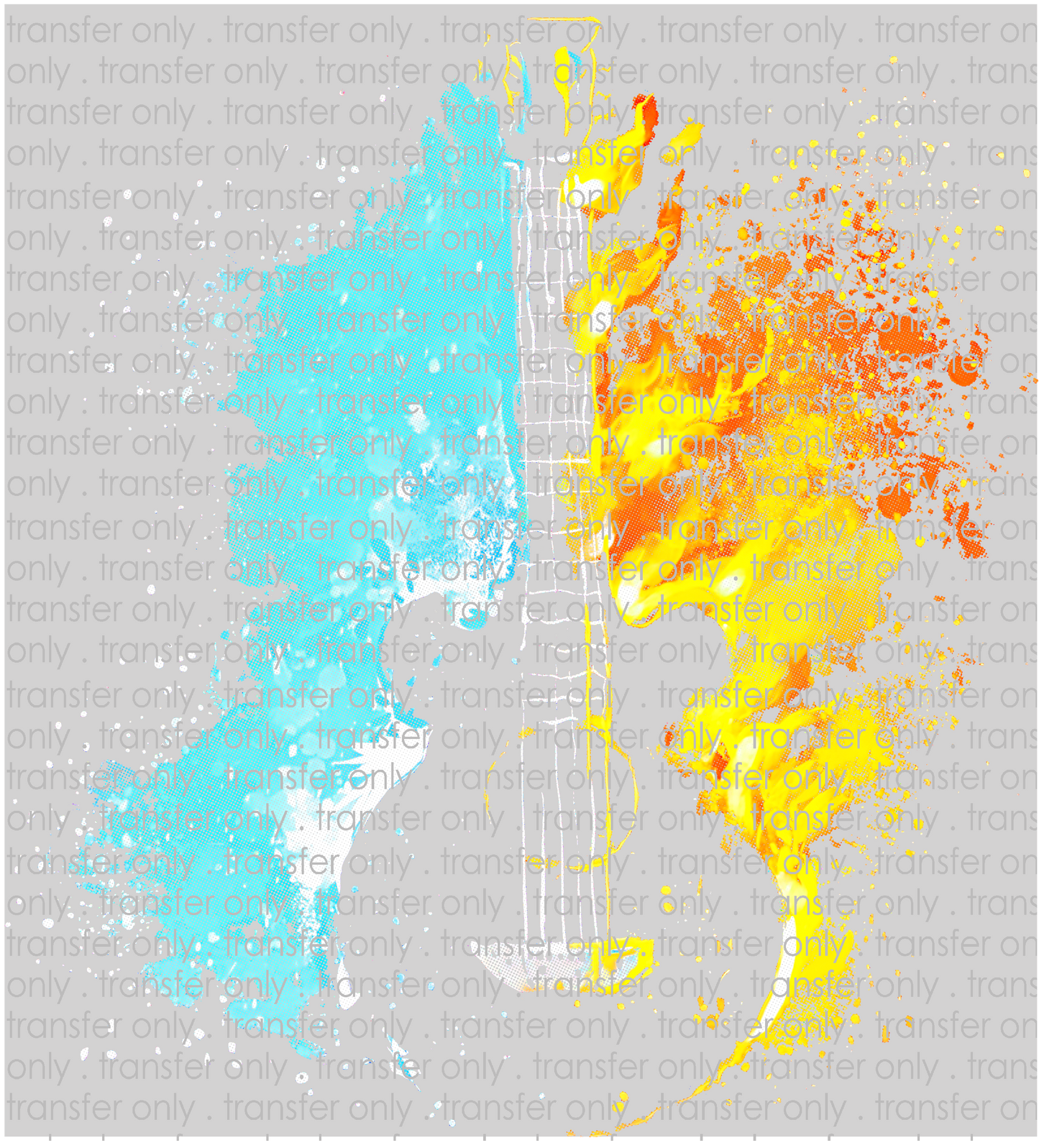 HBBY 123 Paint Splatter Guitar