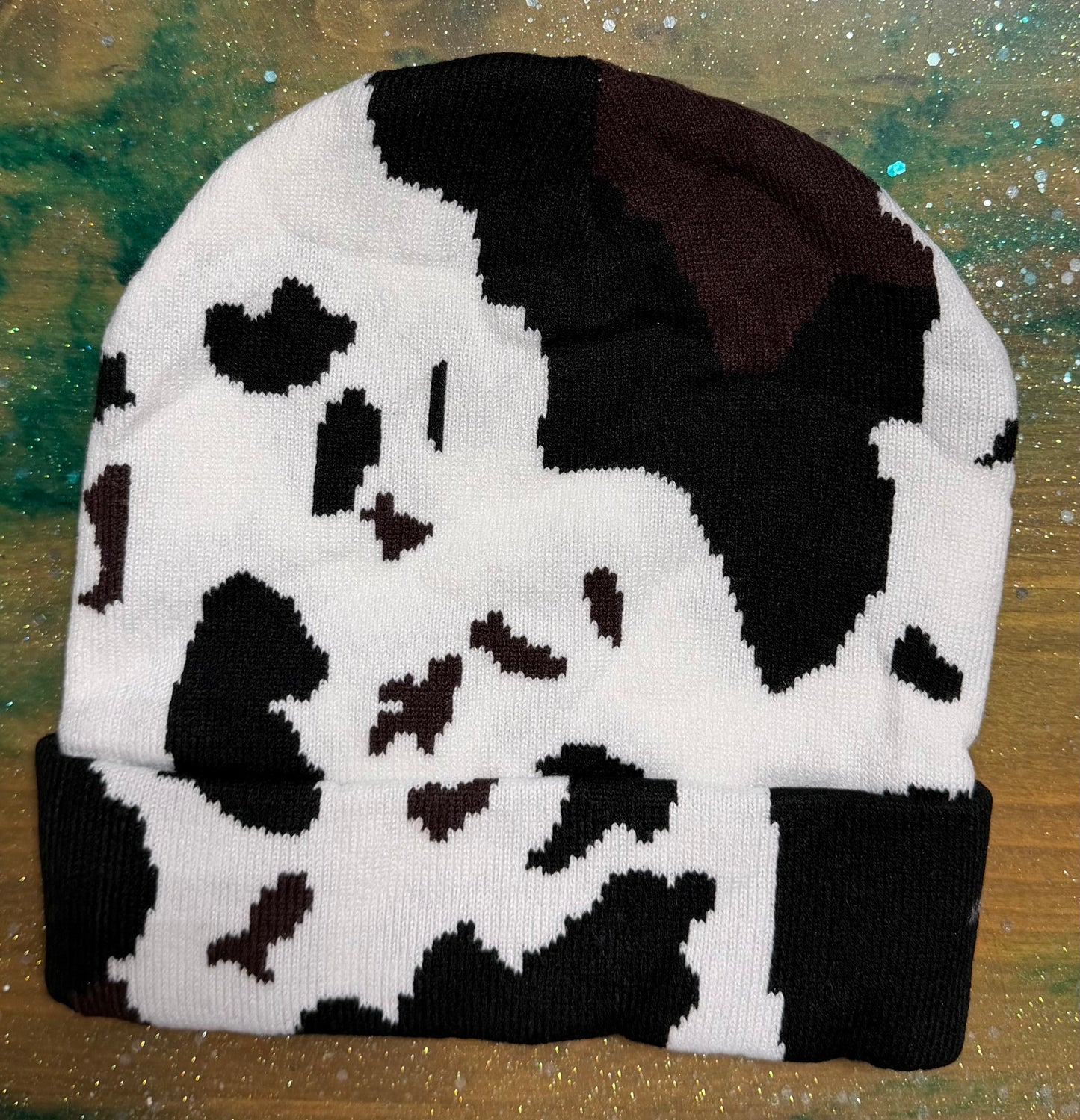 Cow Print Beanie