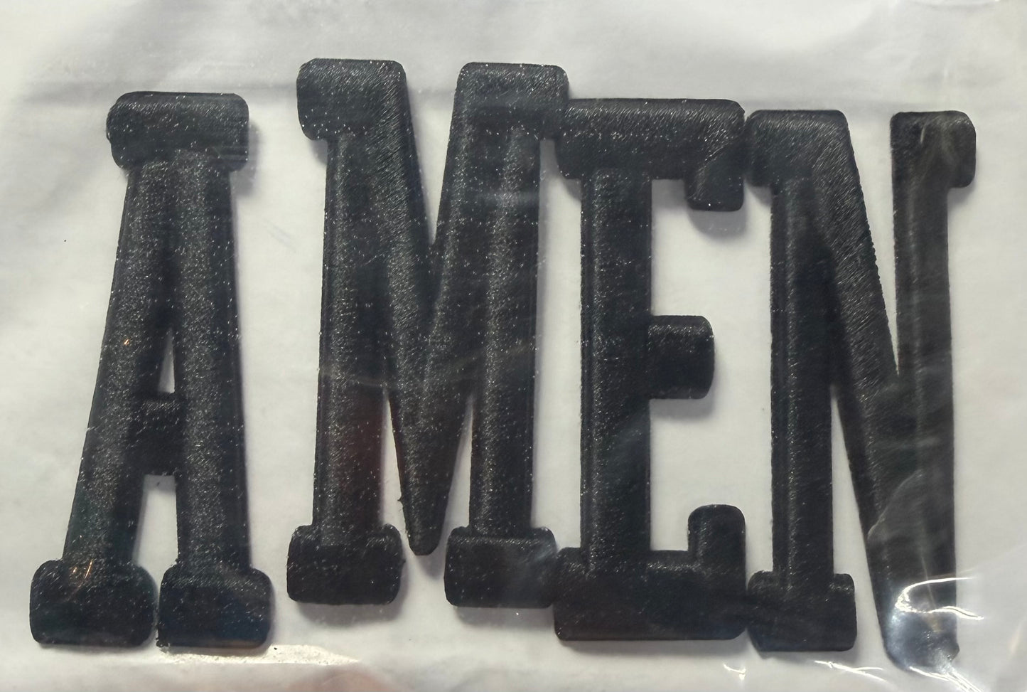 Amen Black 3D Letters
