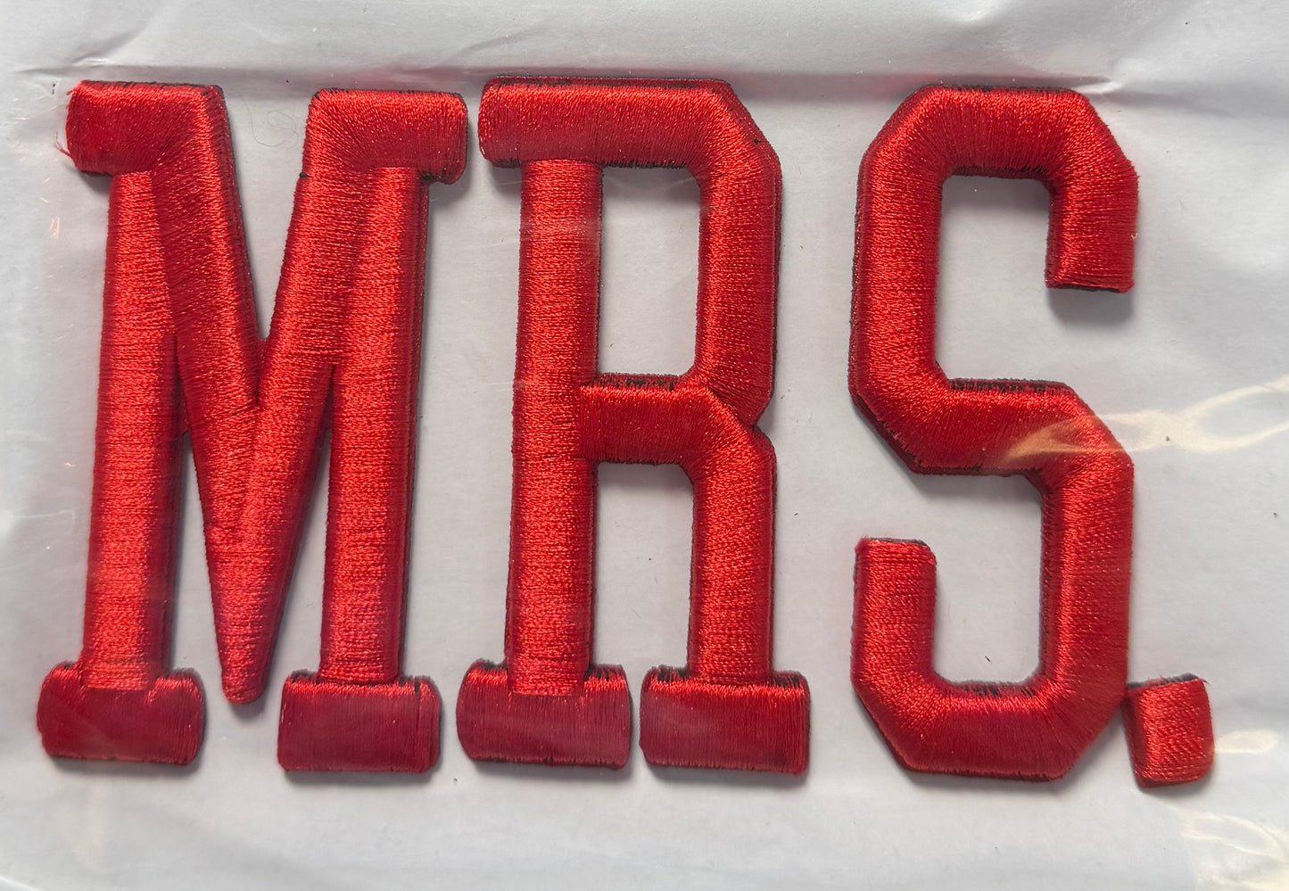 Mrs. Red 3D Letters
