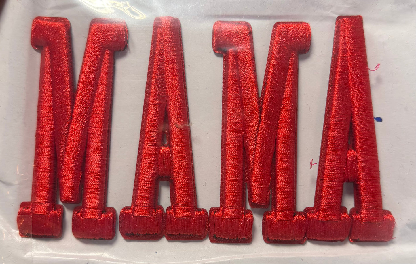 Mama Red 3D Letters