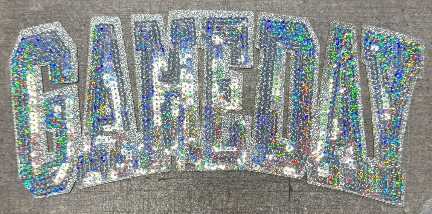 Game Day- Sequins Iron On Patch