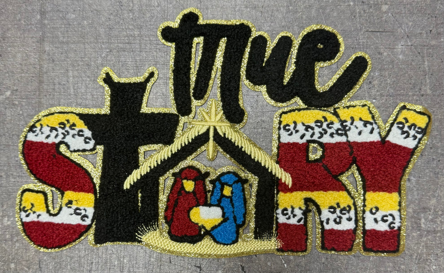 True Story - Chenille/Sequins Iron On Patch