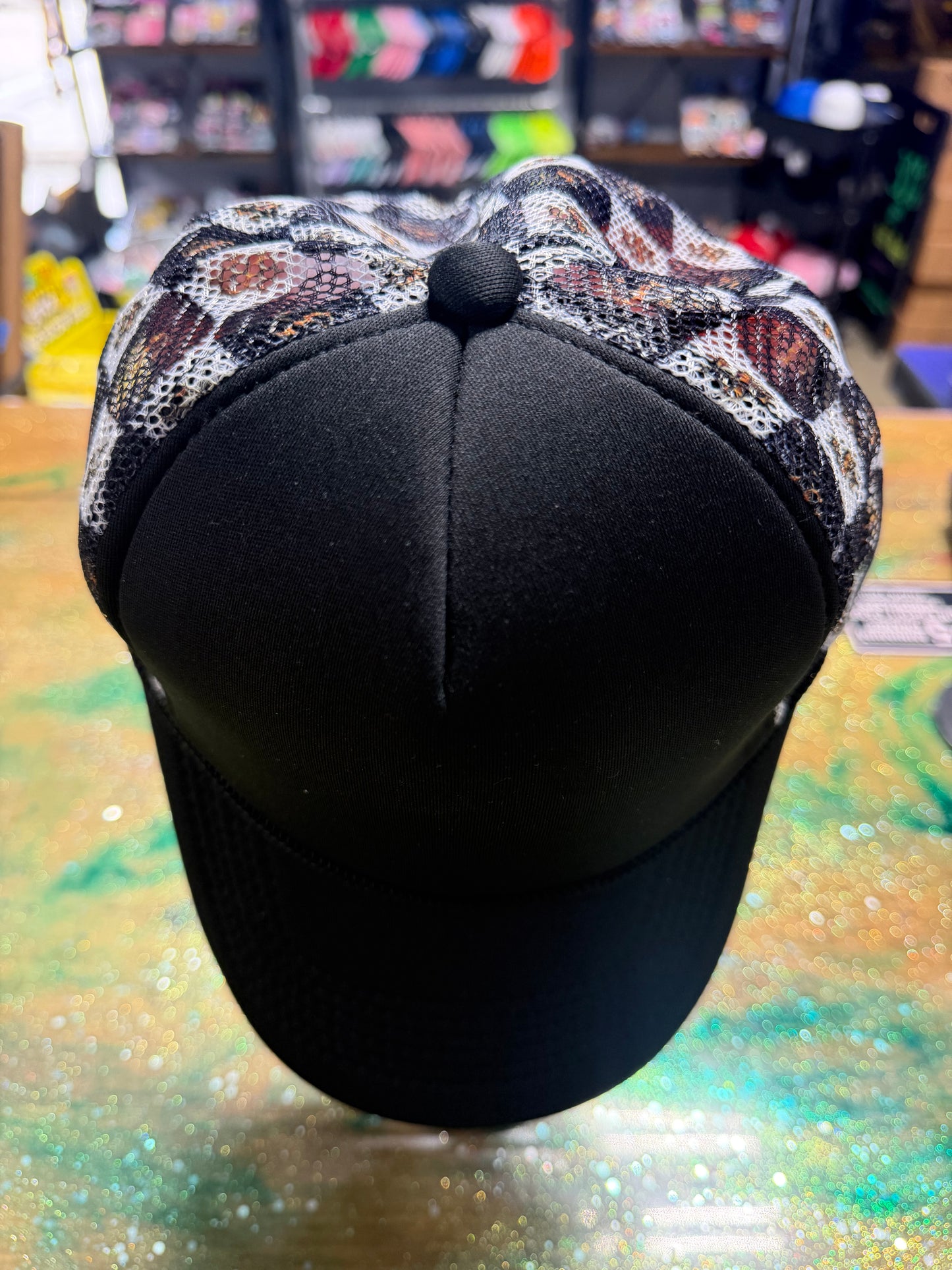 Black Bill with Black Money Signs Back - Trucker Hat