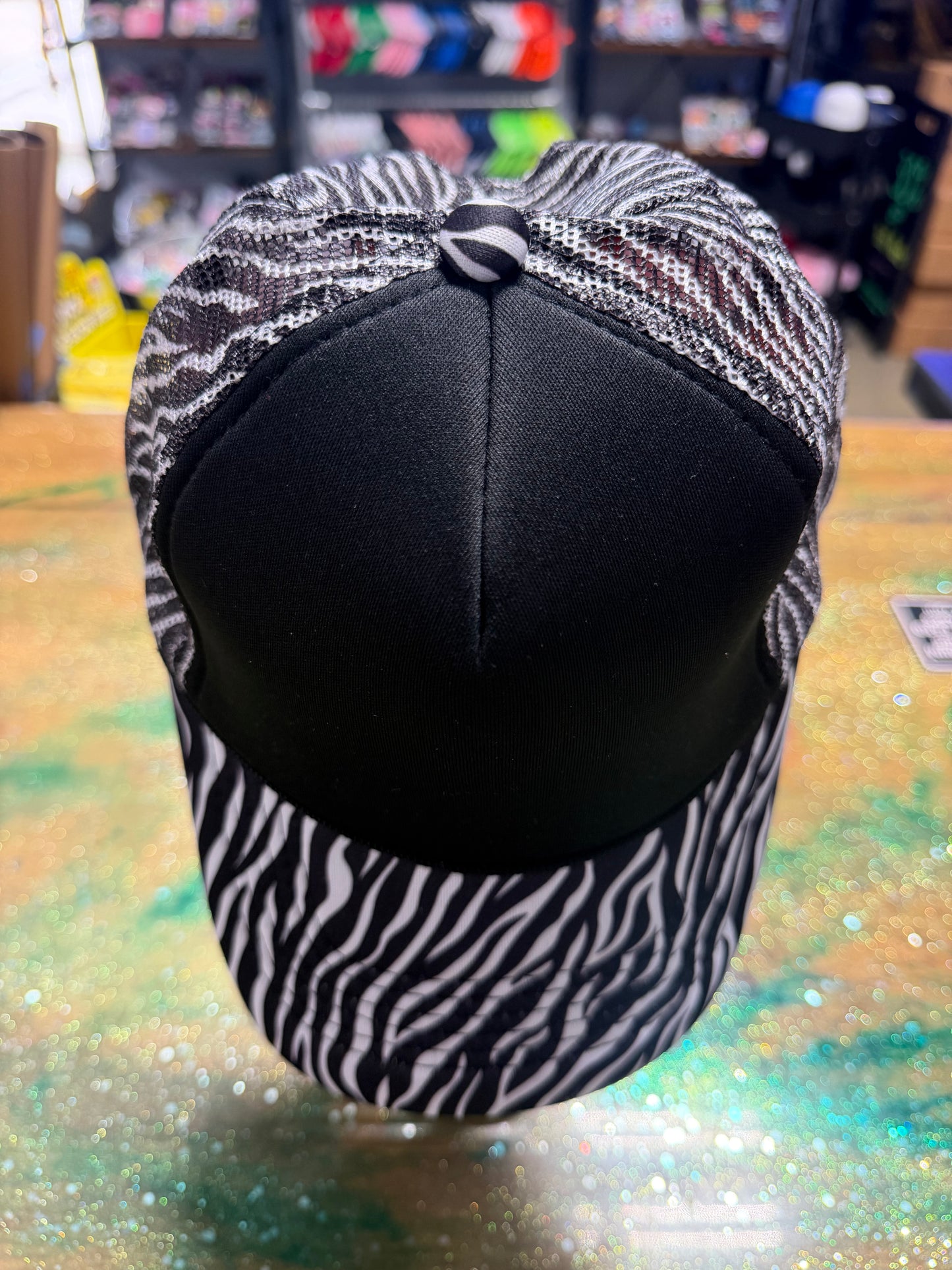 Black Zebra Bill and Back - Trucker Hat
