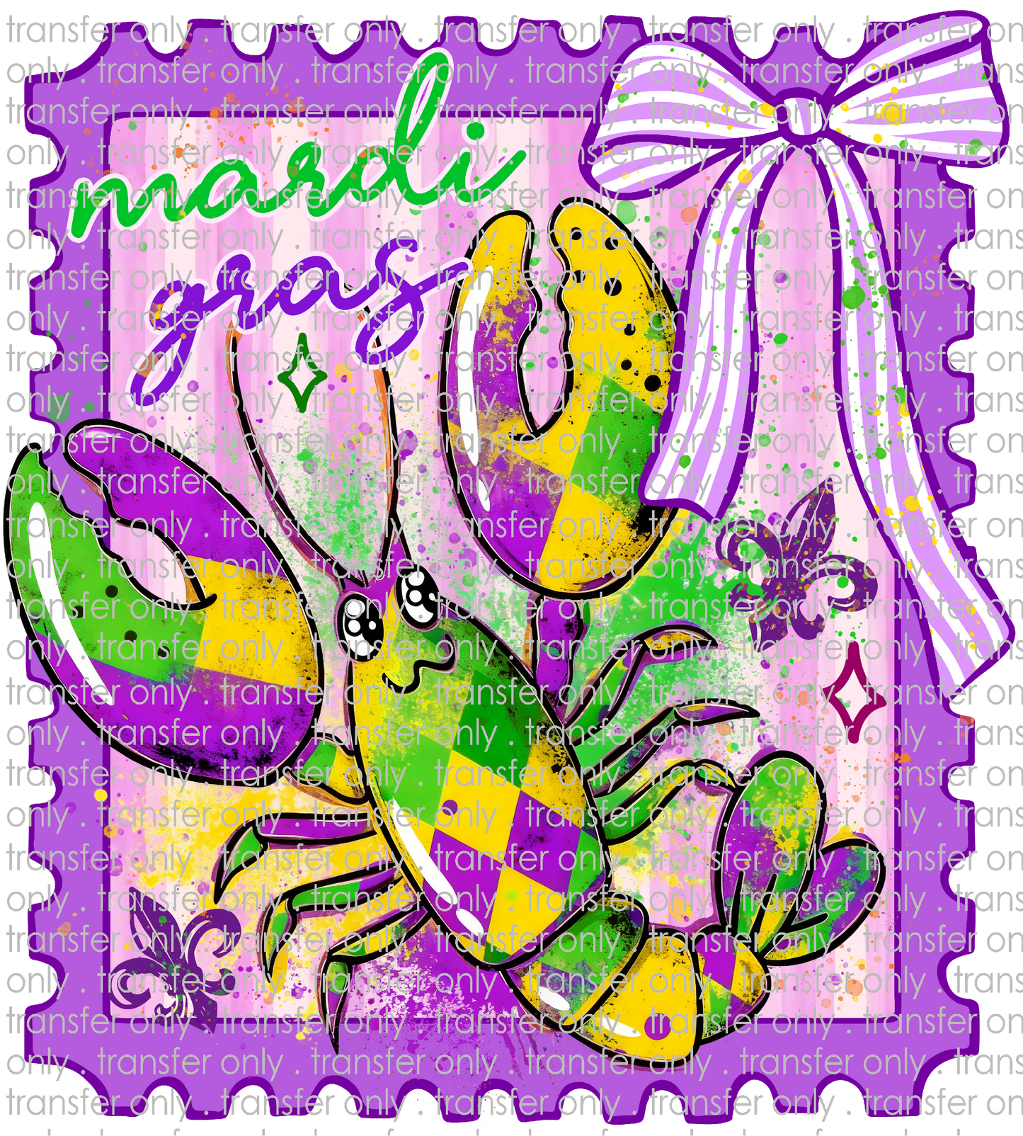 MG 141 Mardi Gras Crawfish Stamp