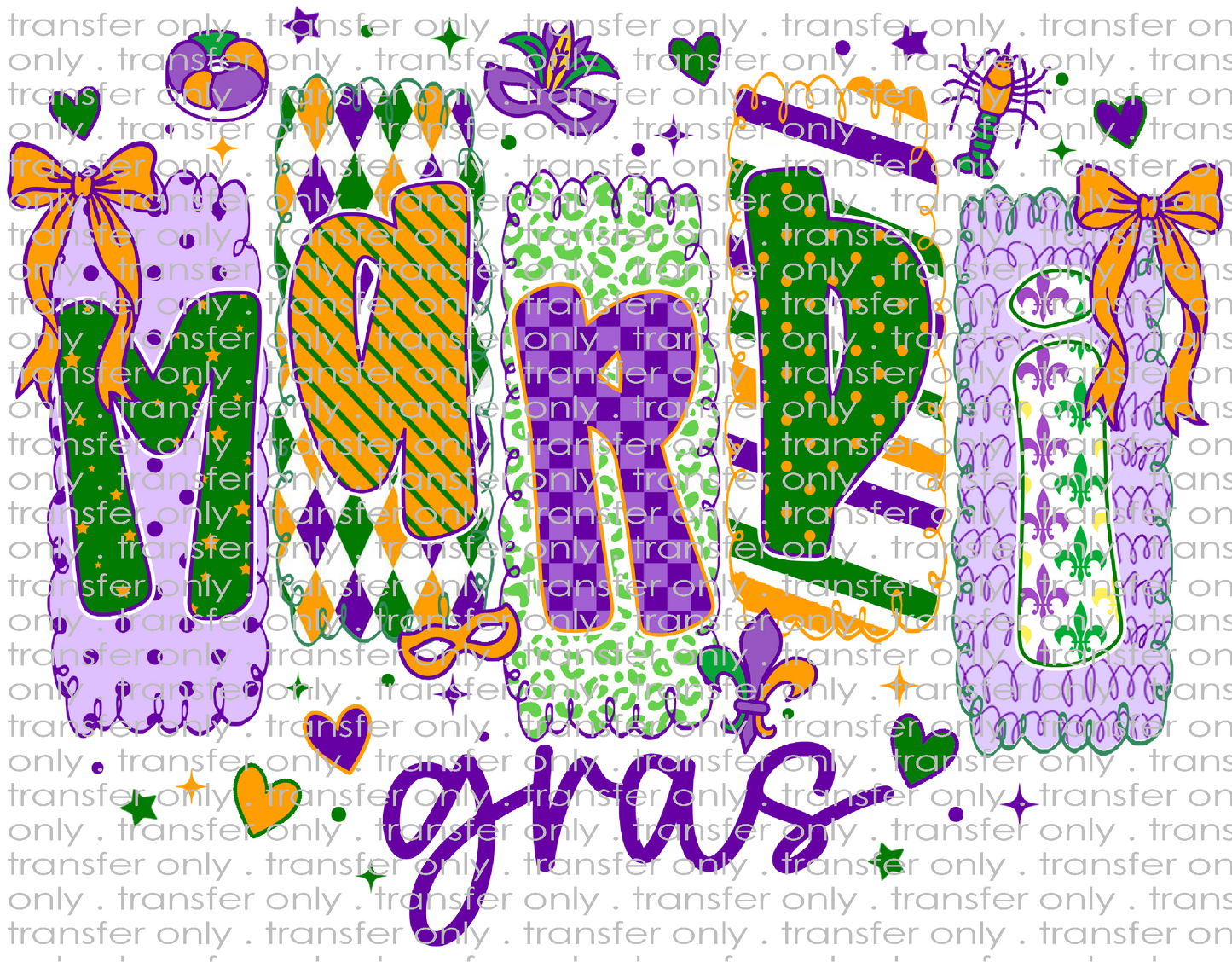 MG 147 Mardi Gras Patterned