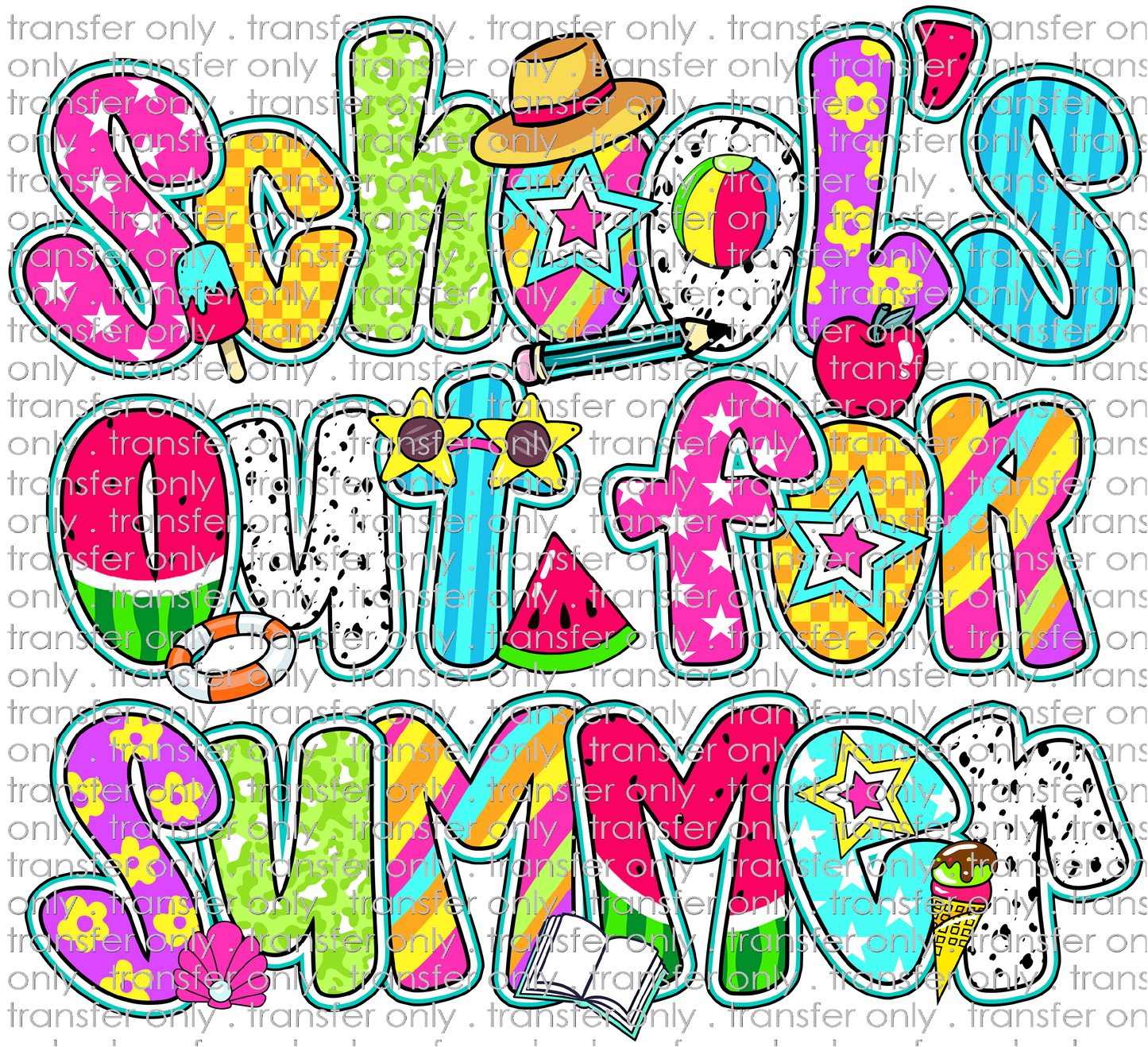 SCH 2063 Retro Schools Out For Summer