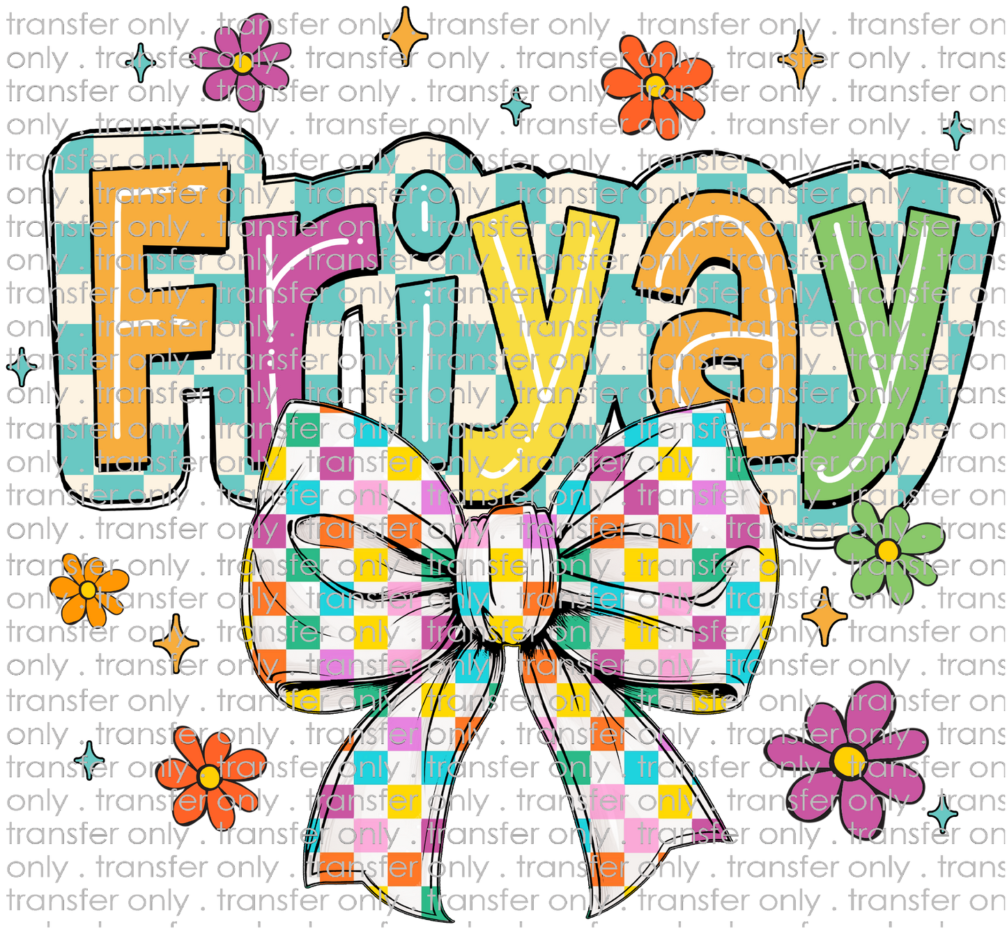 SCH 2074 Multi Color Friyay with Bow
