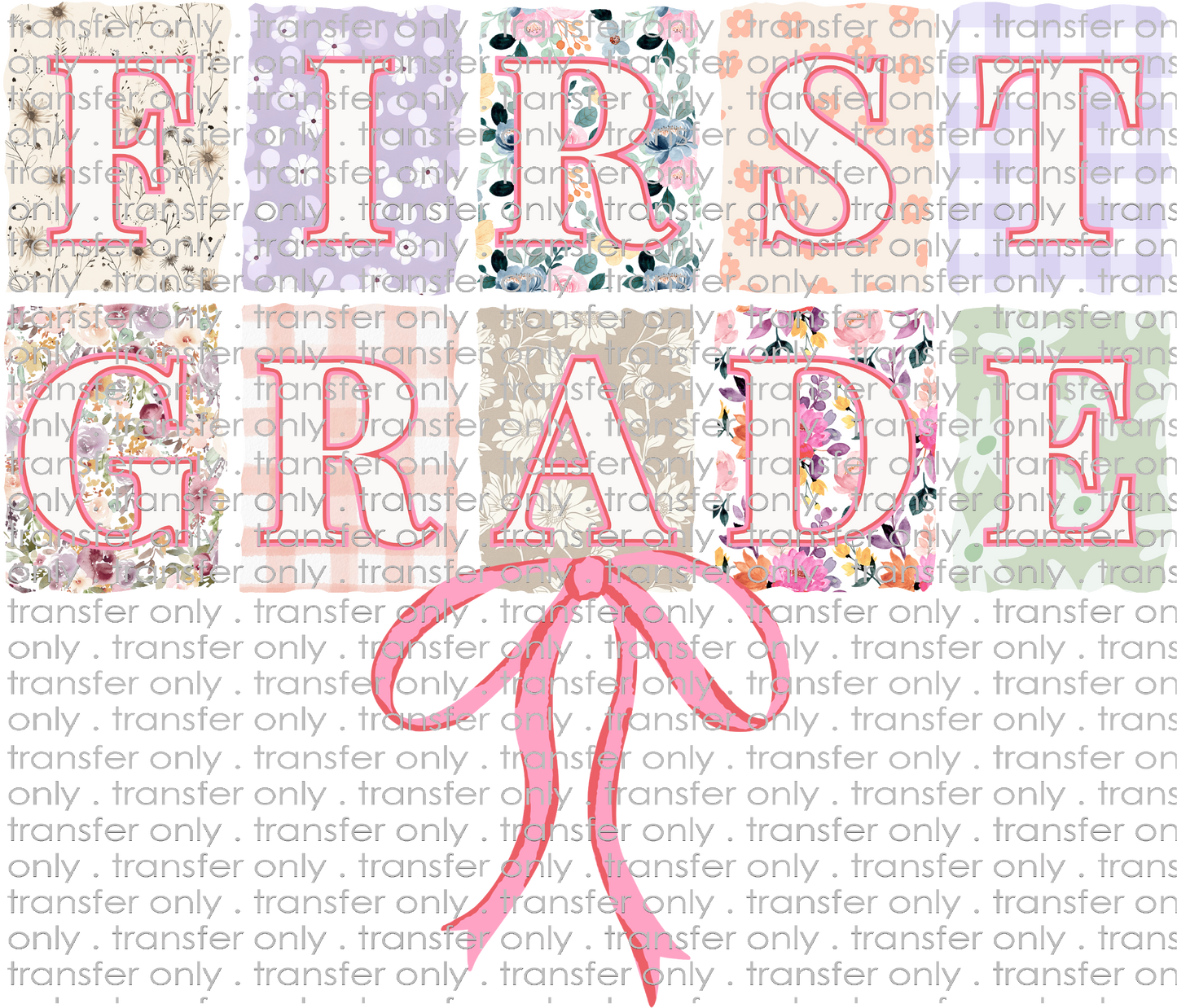 SCH 2086 First Grade patterned with Bow