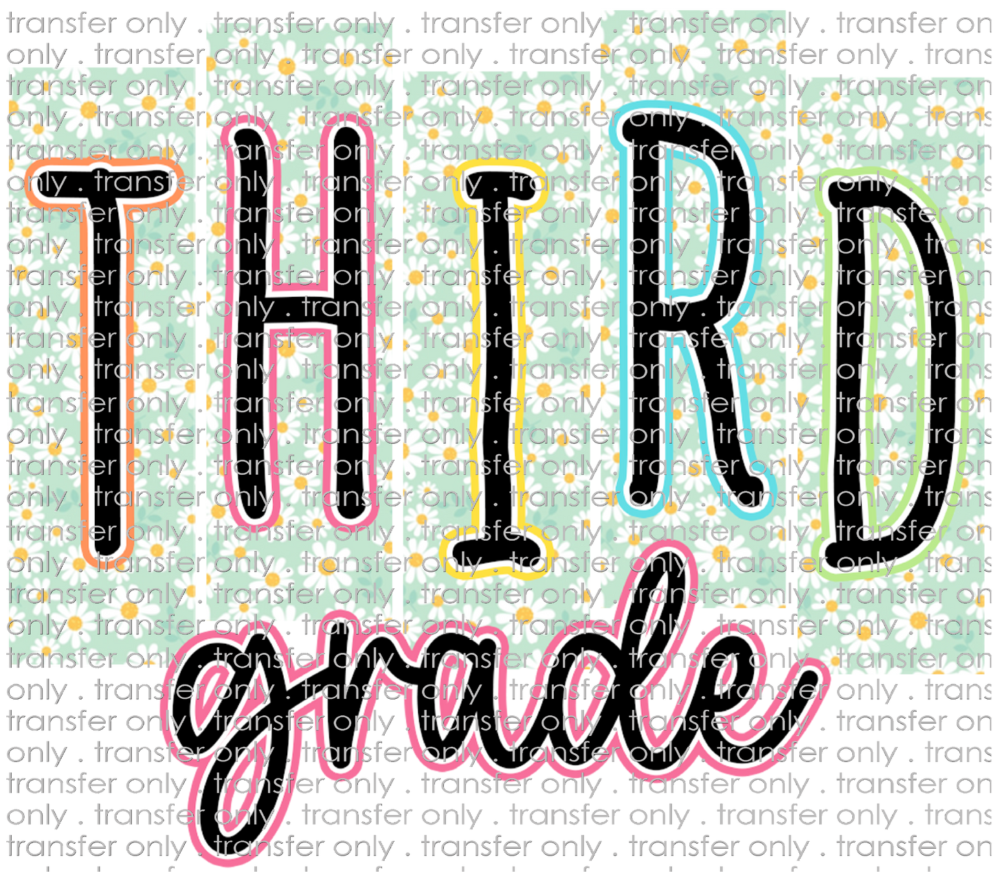 SCH 2142 Third Grade Mint with Daisies