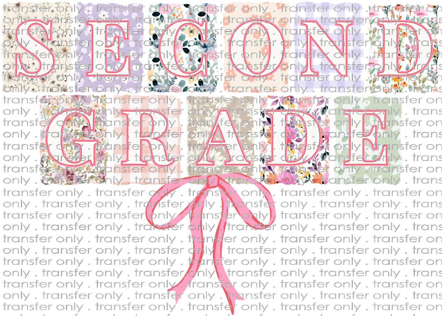 SCH 2170 Second Grade patterned with Bow