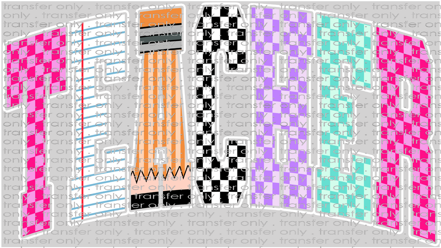 SCH 2182 Retro Teacher Pattern