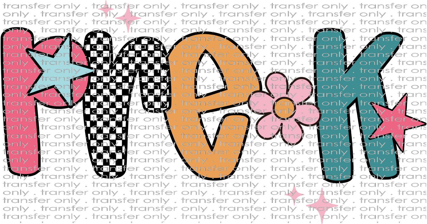SCH 2190 Pre-K Retro Stars and Flowers