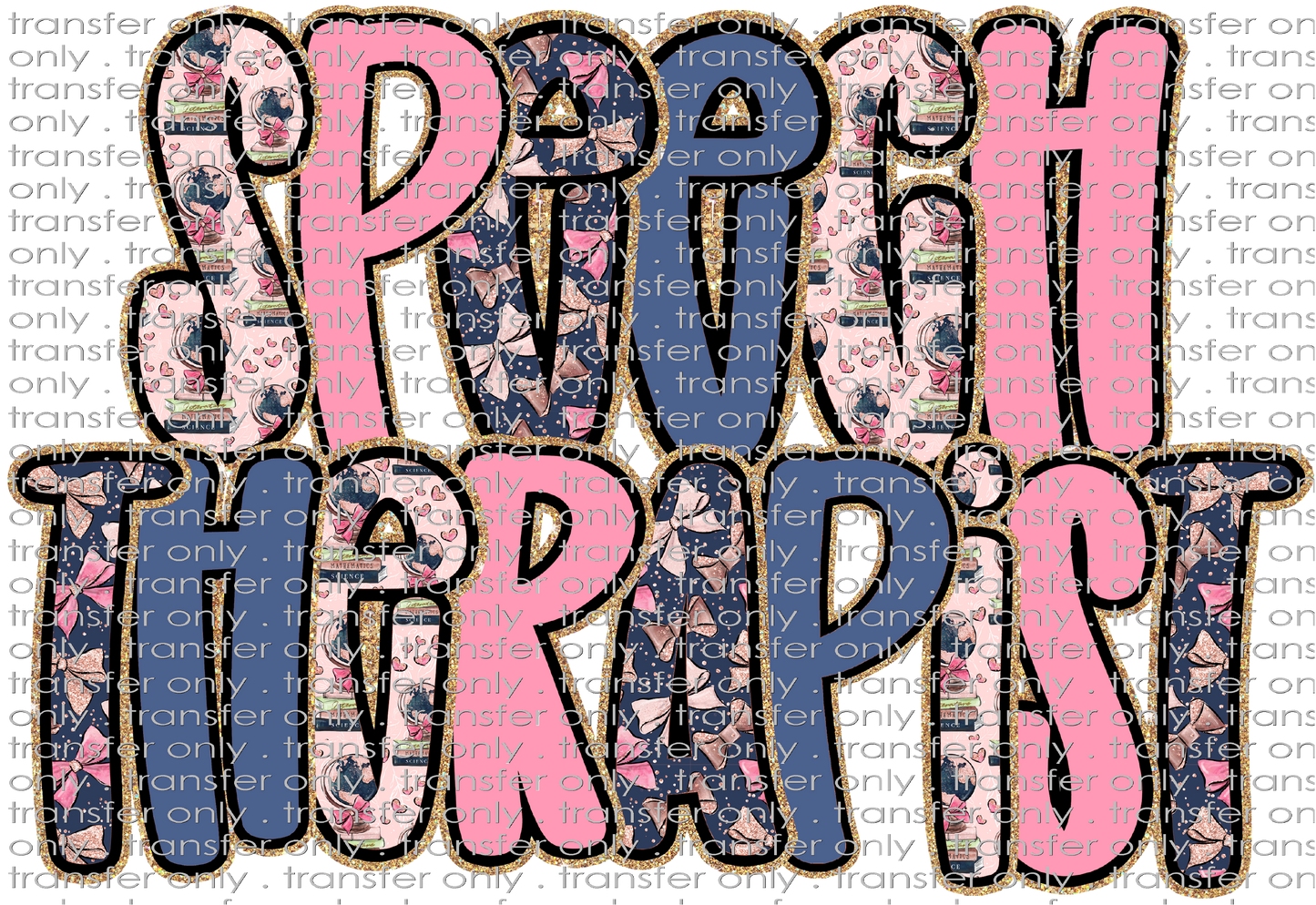 SCH 2238 Speech Therapist Blue and Pink