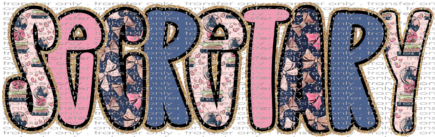 SCH 2240 Secretary Blue and Pink