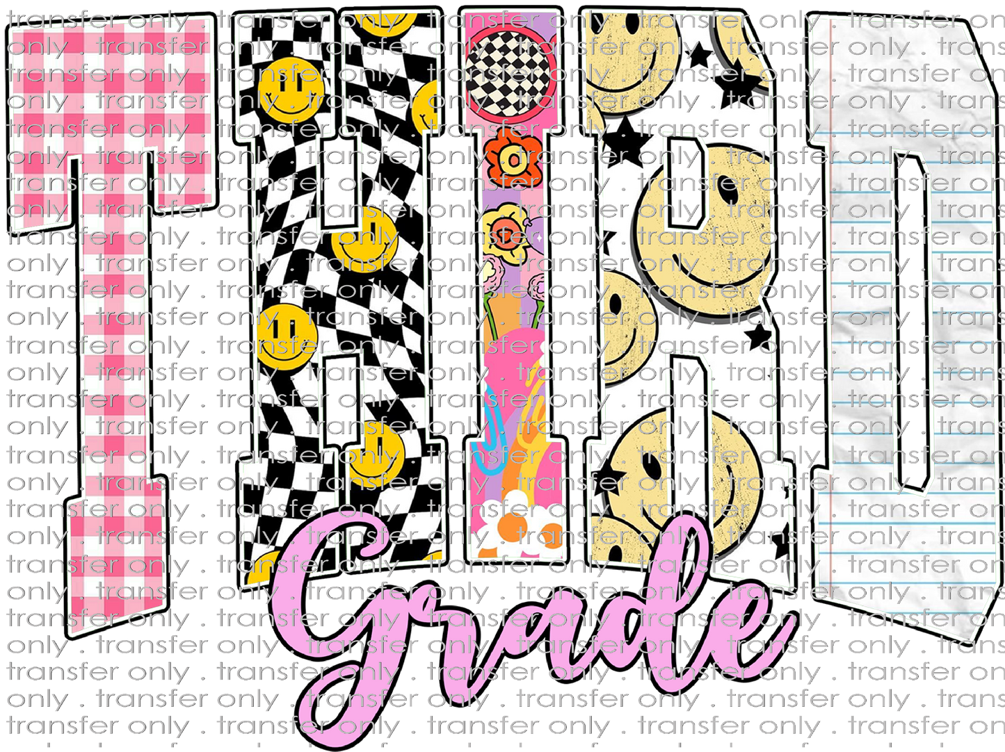 SCH 2256 Third Grade Printed Letters