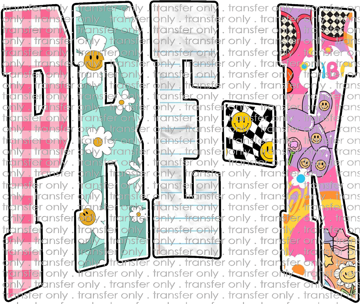 SCH 2258 Pre-k Printed Letters