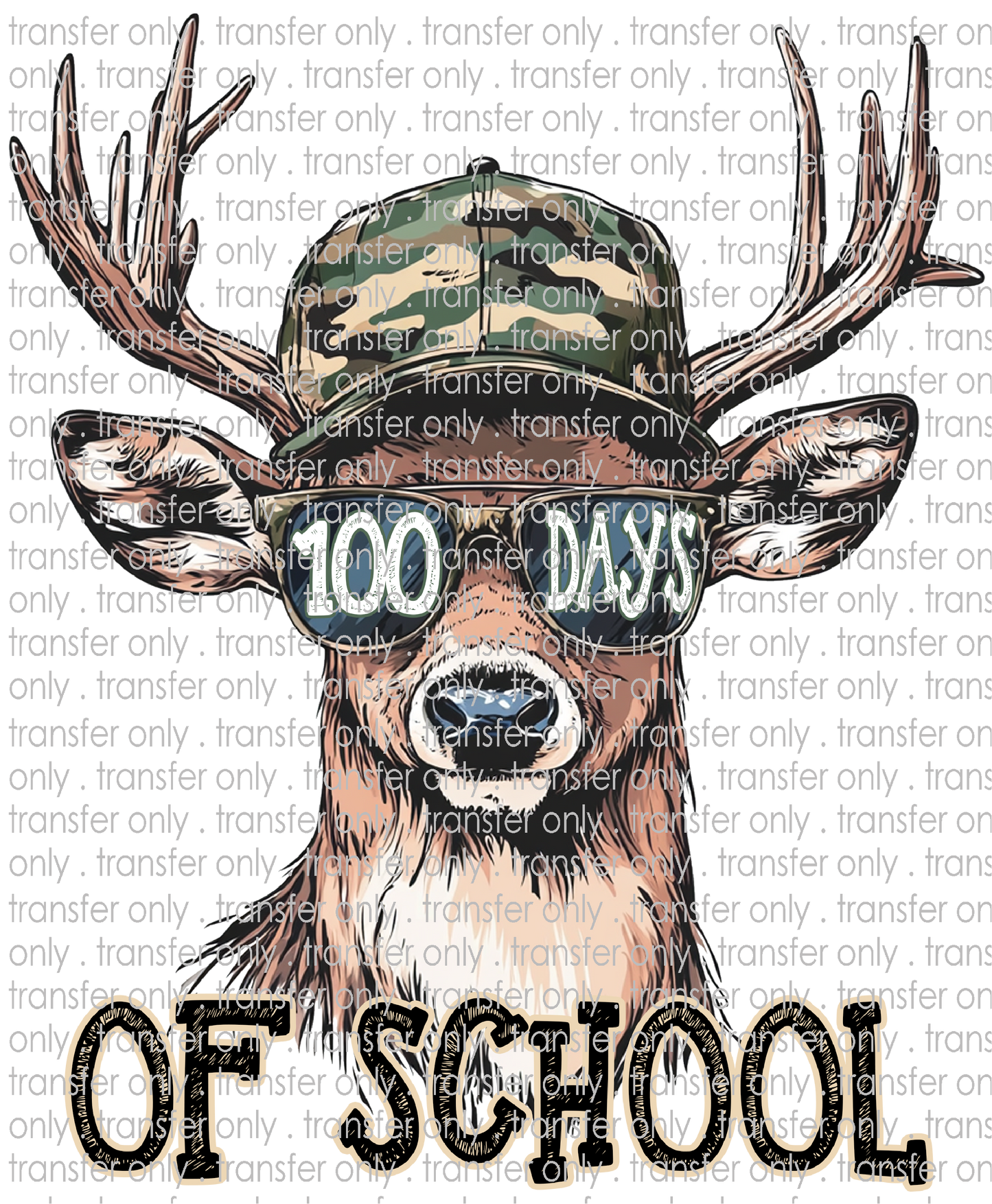 SCH 2308 Deer with Camo Hat 100 Days of School