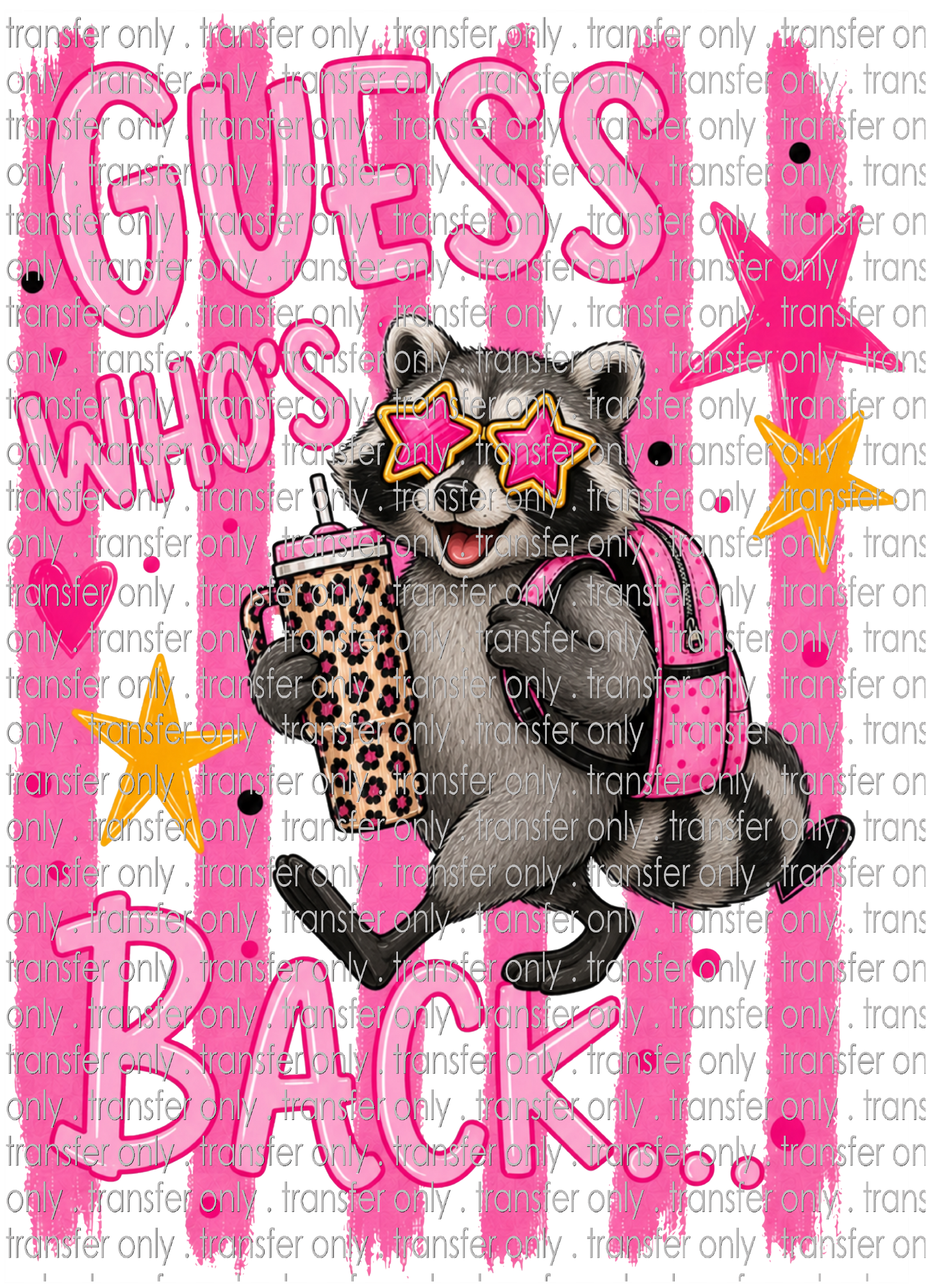 **HAPPY HOUR**SCH 2336 Raccoon Guess Whose Back-Front