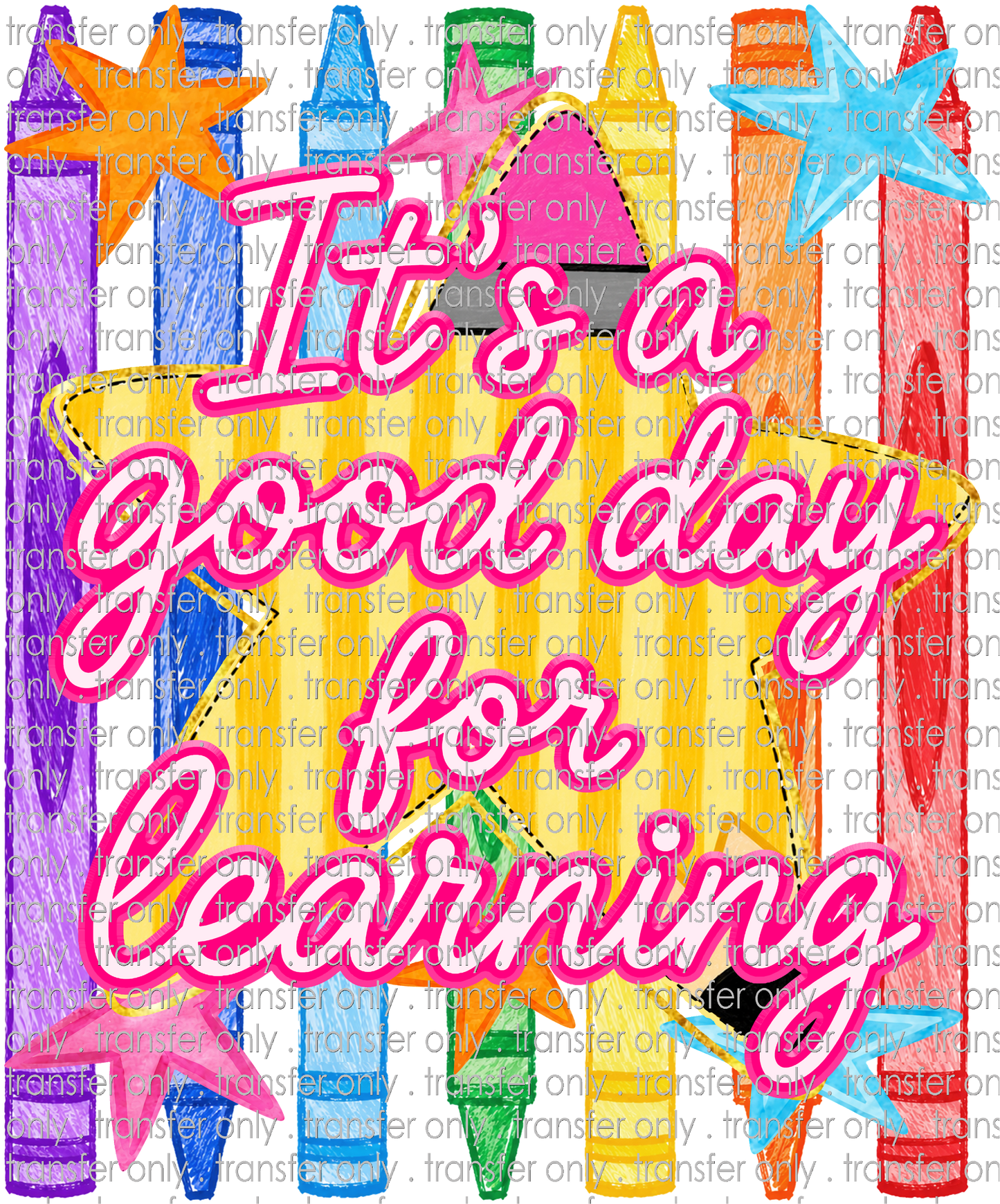 **HAPPY HOUR**SCH 2352 Its a Good Day for Learning Crayons and Stars