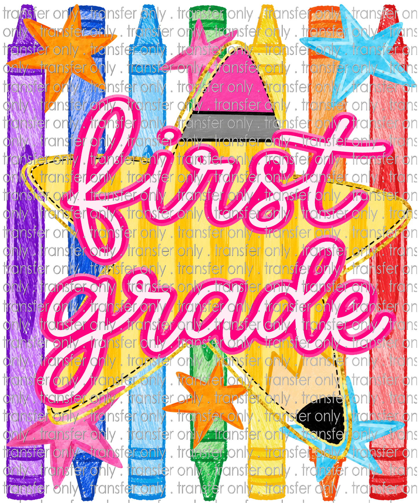 SCH 2355 First Grade Crayons and Stars