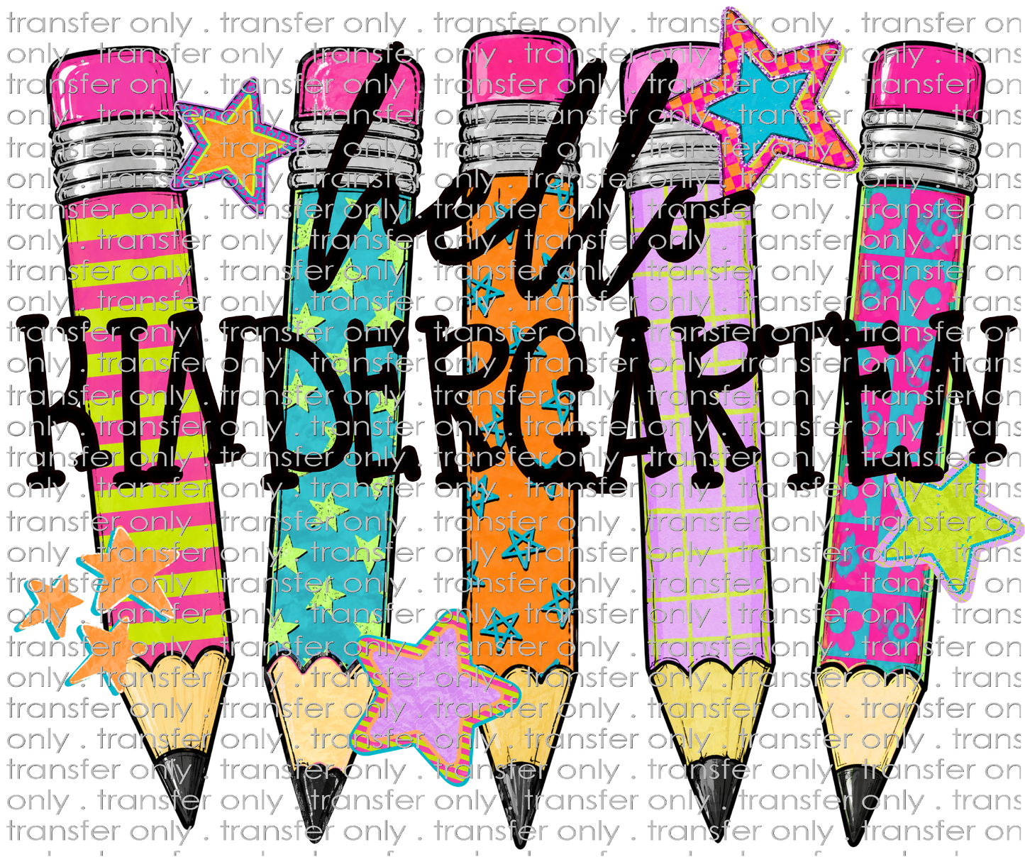 SCH 2374 Hello Kindergarten Pencil Background
