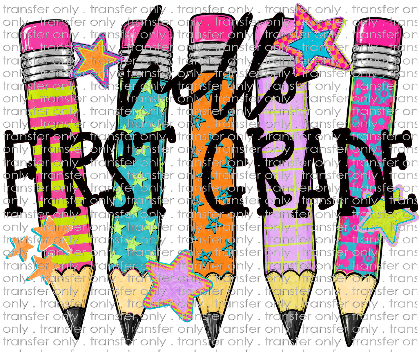 **HAPPY HOUR**SCH 2375 Hello First Grade Pencil Background