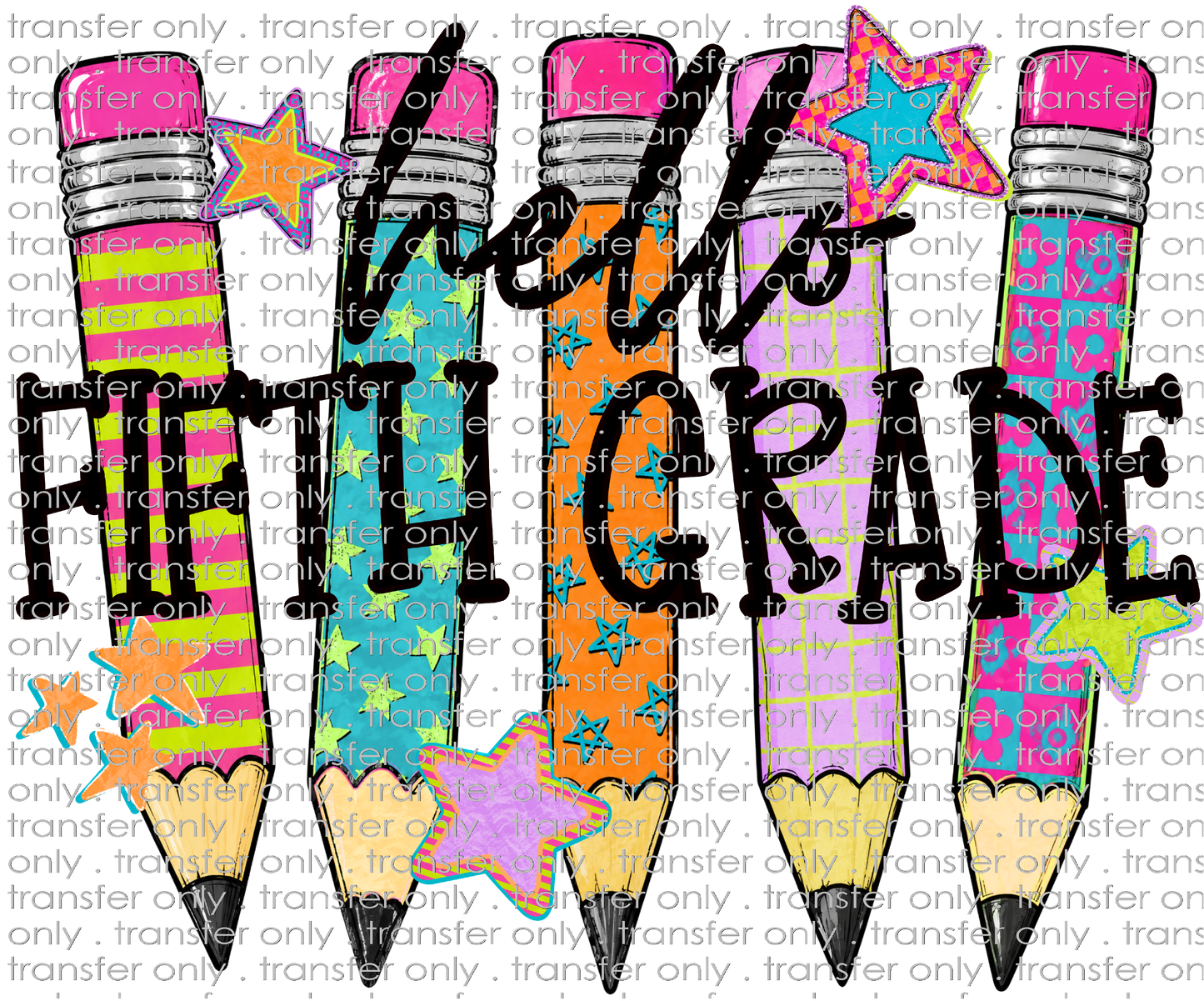 **HAPPY HOUR**SCH 2379 Hello Fifth Grade Pencil Background