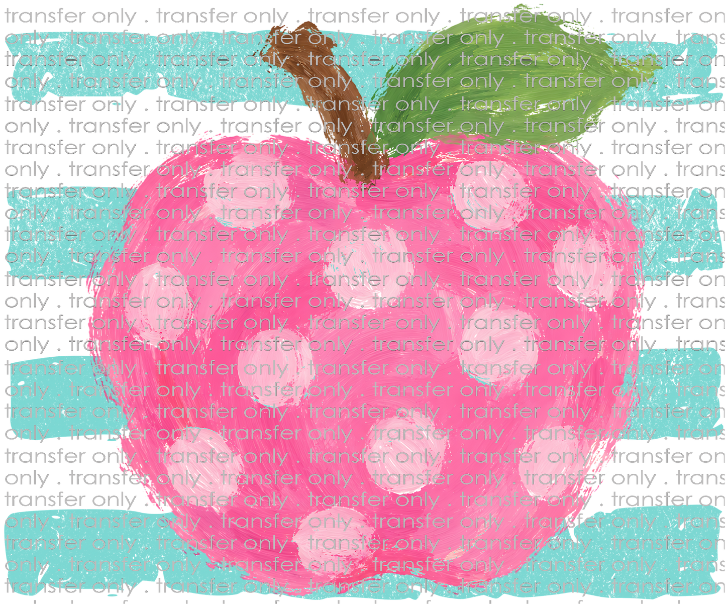 **HAPPY HOUR**SCH 2389 Teal Stripes Apple with Dots