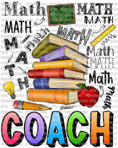 SCH 795 Math Coach Word Art