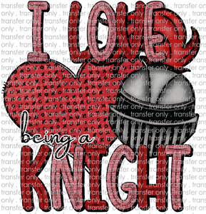 SCHMAS 309 I Love being a Knight Red