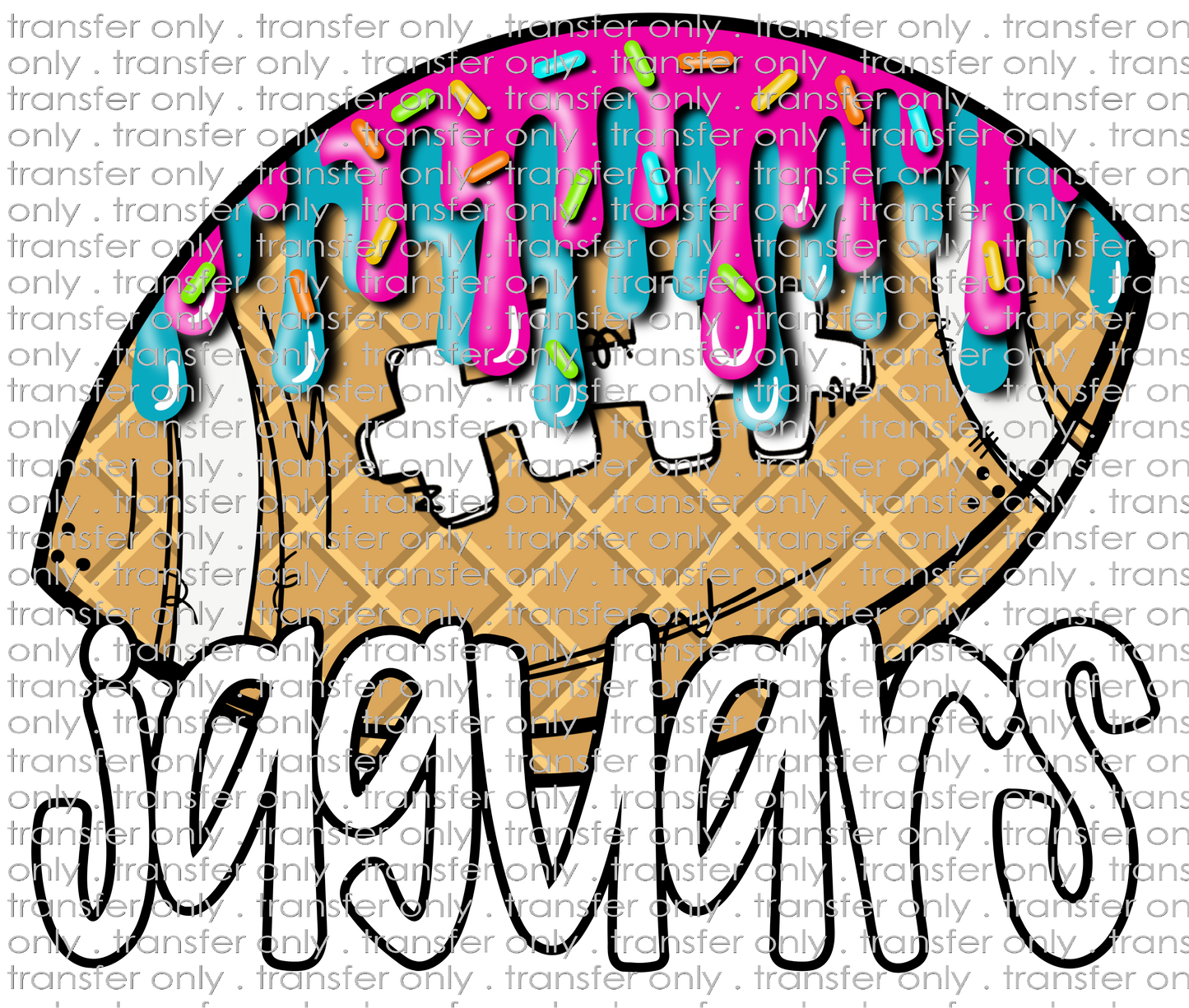 SCHMAS 562 Jaguar Football Ice cream Drip