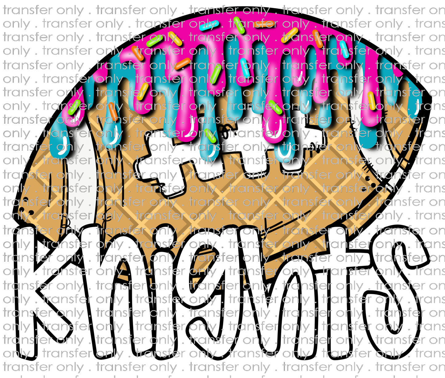 SCHMAS 566 Knights Football Ice cream Drip