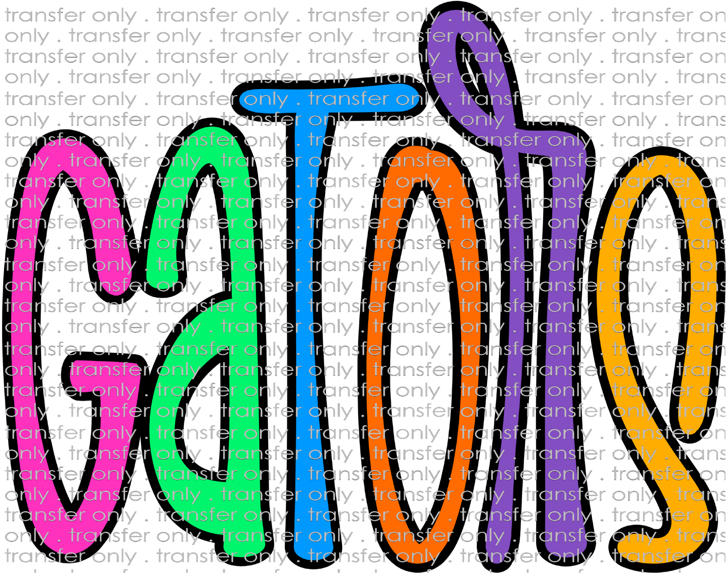 SCHMAS 576 Gators Rainbow Colors