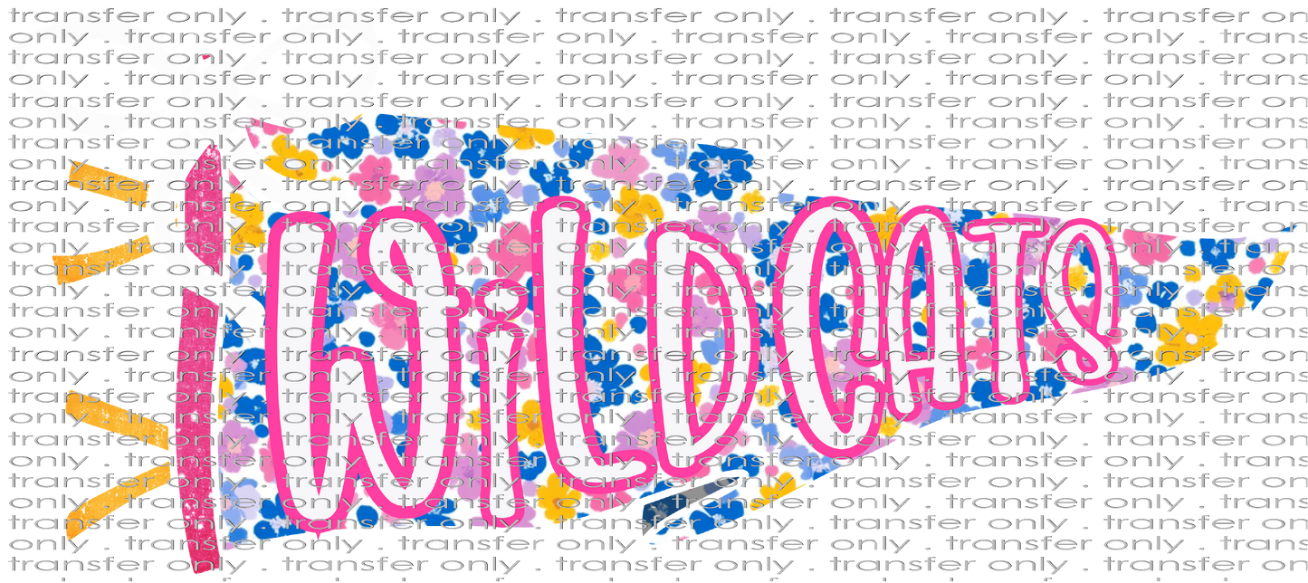 SCHMAS 578 Wildcats Floral Flag