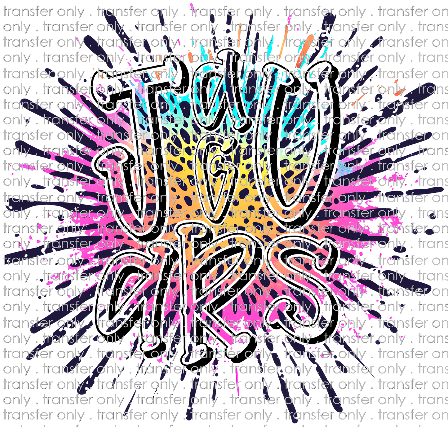SCHMAS 587 Jaguars Rainbow Leopard Splatter