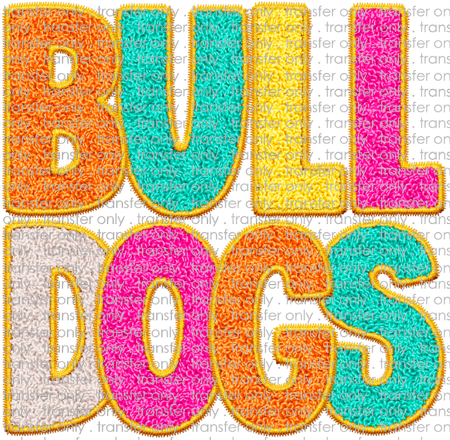 SCHMAS 592 Chenille Bulldogs