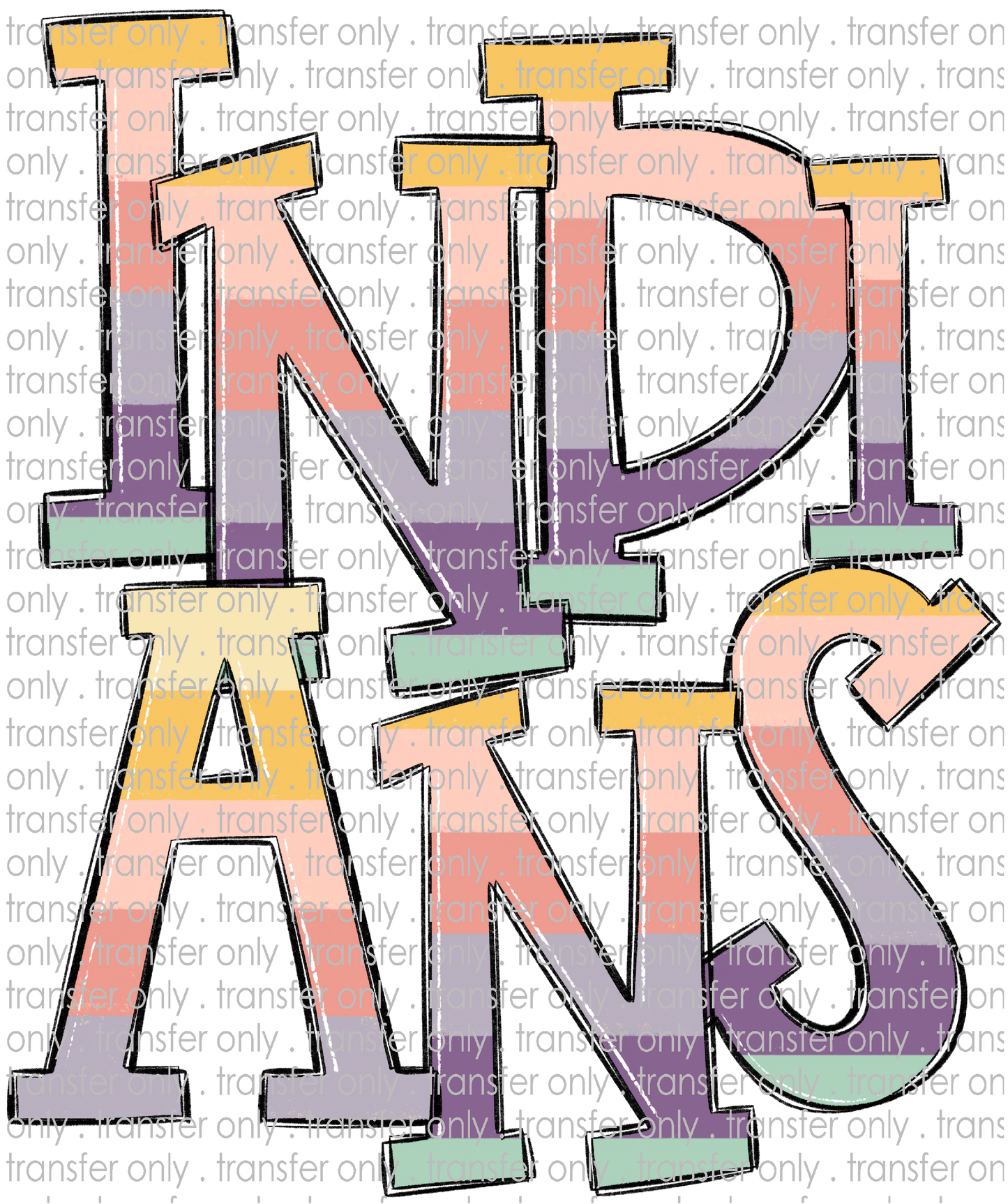 SCHMAS 668 INDIANS Pastel Stripes