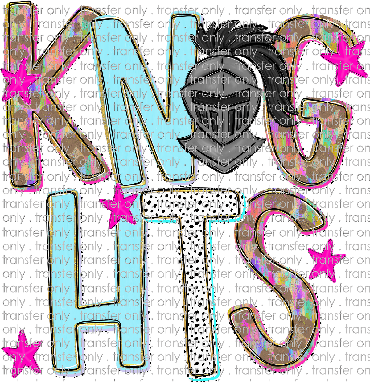 SCHMAS 716 Knights with Helmet and Pink Stars