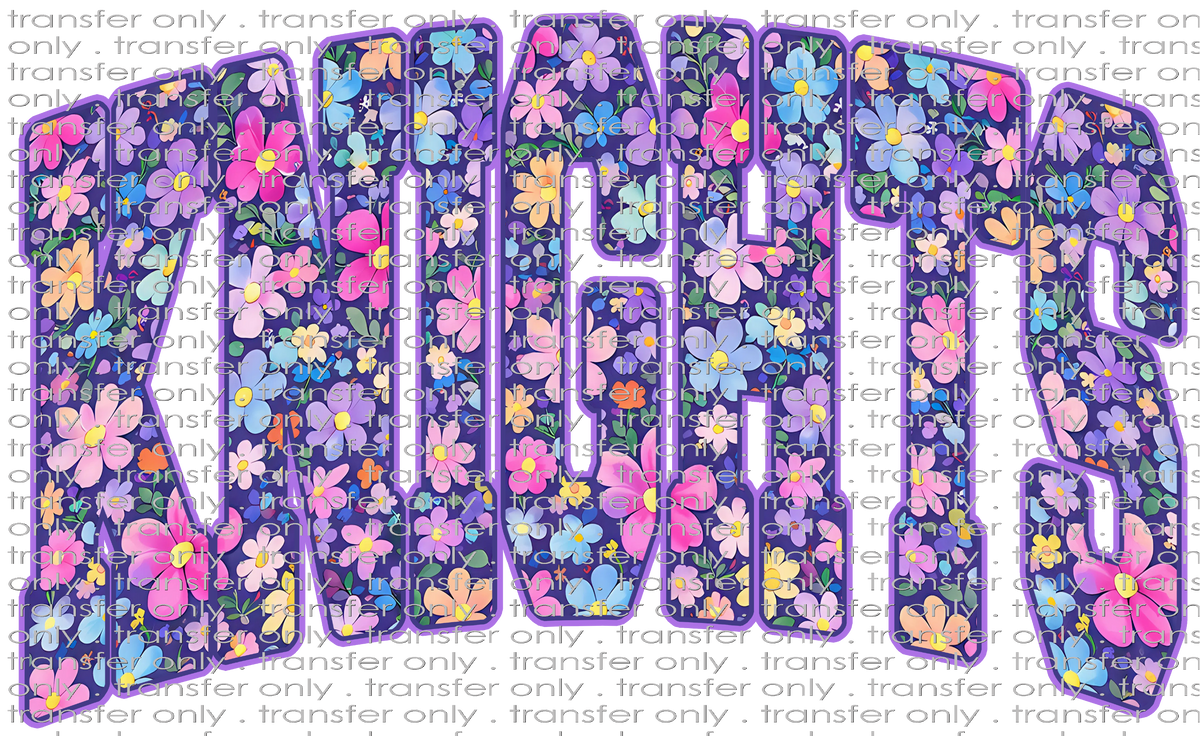 SCHMAS 720 Knights Purple Flowers