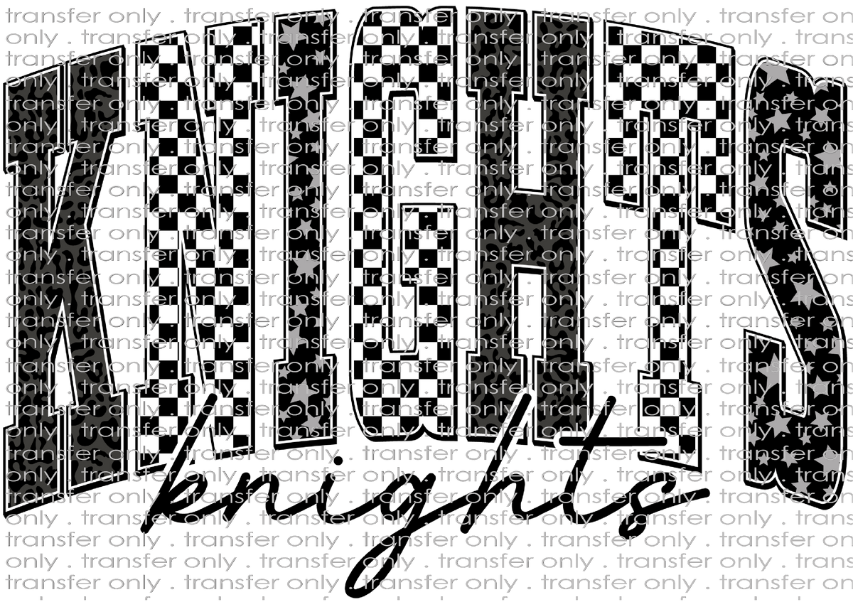 SCHMAS 724 Knights Black and White