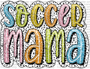 SPT 488 Soccer Mama Faux Glitter