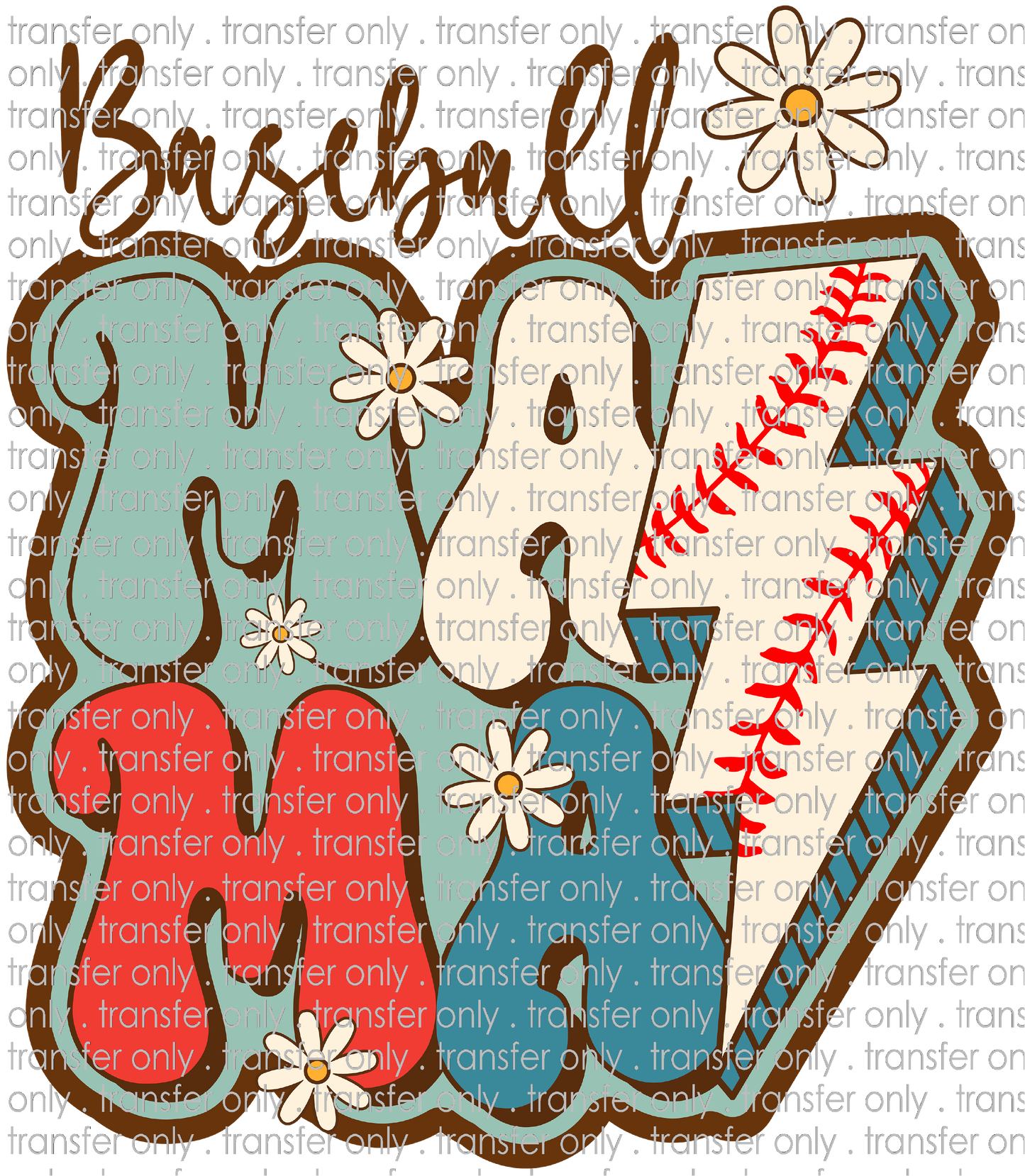SPT 495 Vintage Baseball Mama Retro