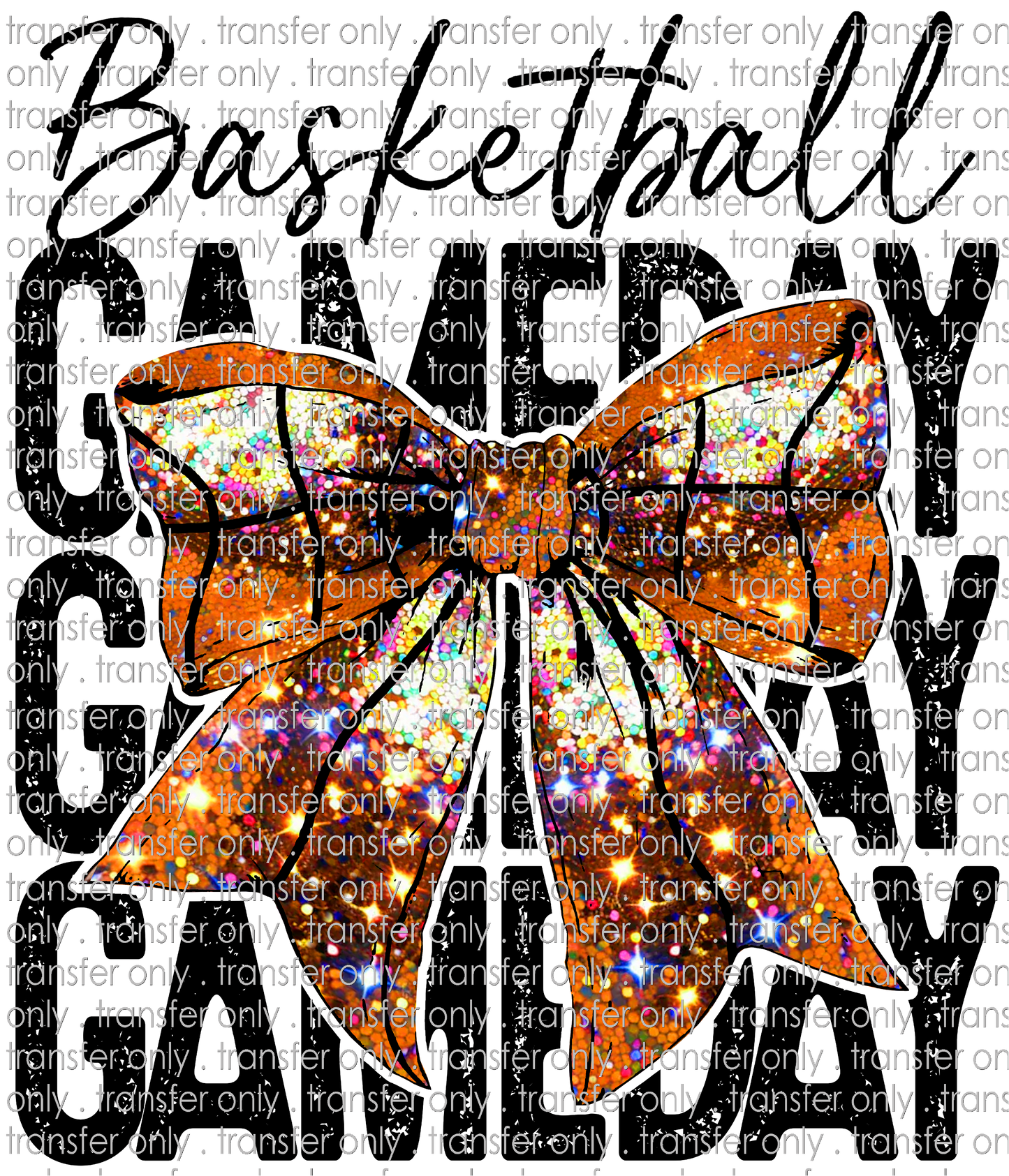 SPT 568 Basketball Bow Stacked Game Day