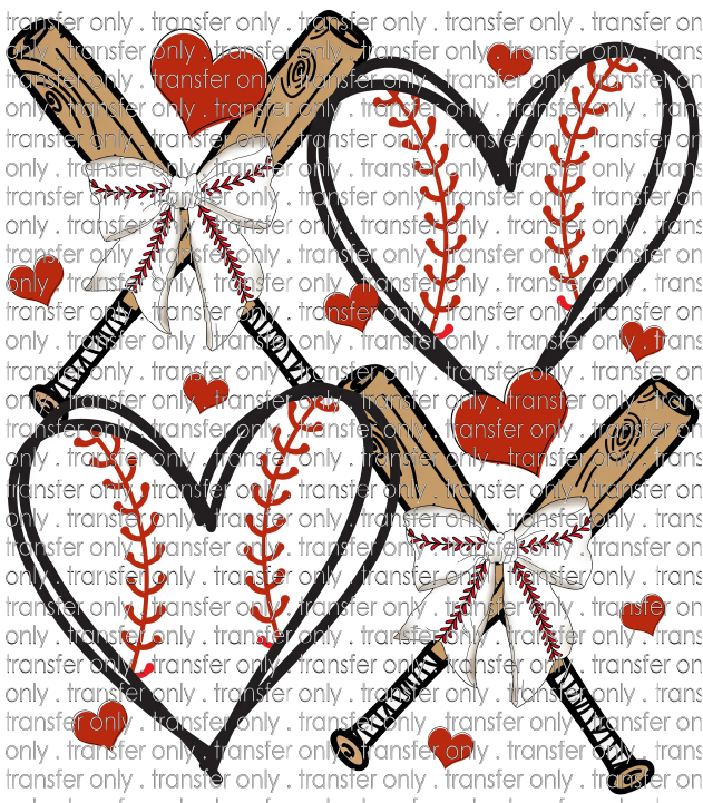 SPT 576 Baseball Hearts and Bats