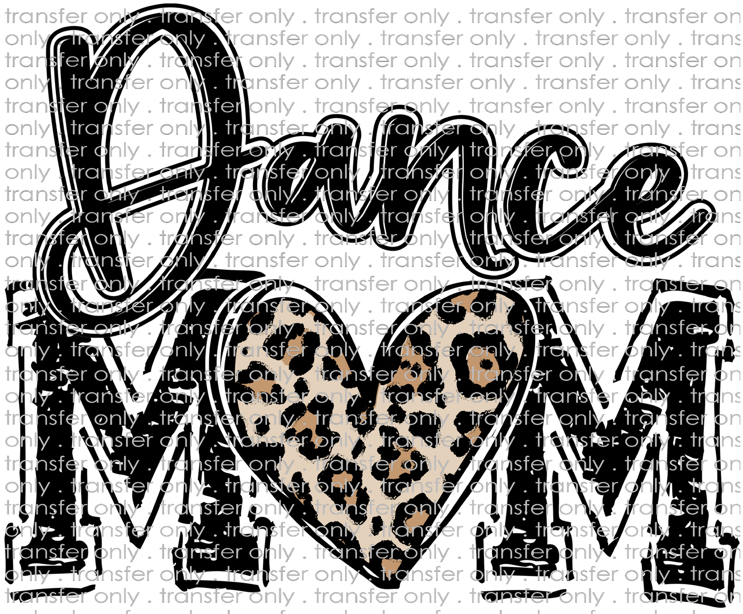 SPT 599 Dance Mom Leopard Heart