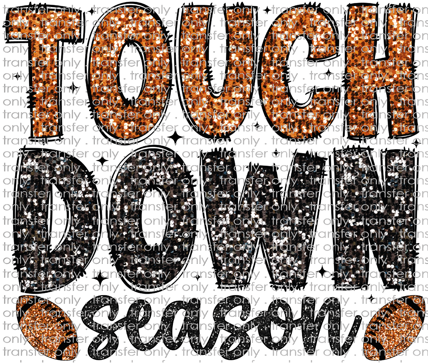 SPT 612 Touchdown Season Faux Glitter
