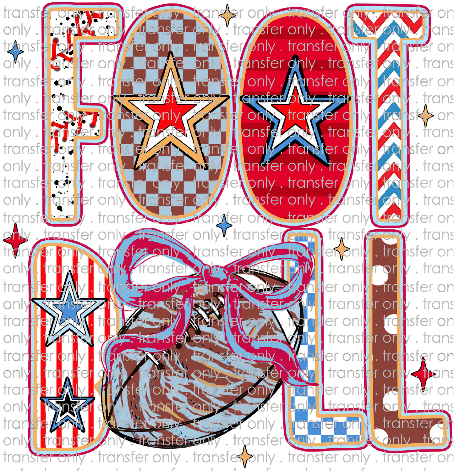 SPT 619 Football Funky Word