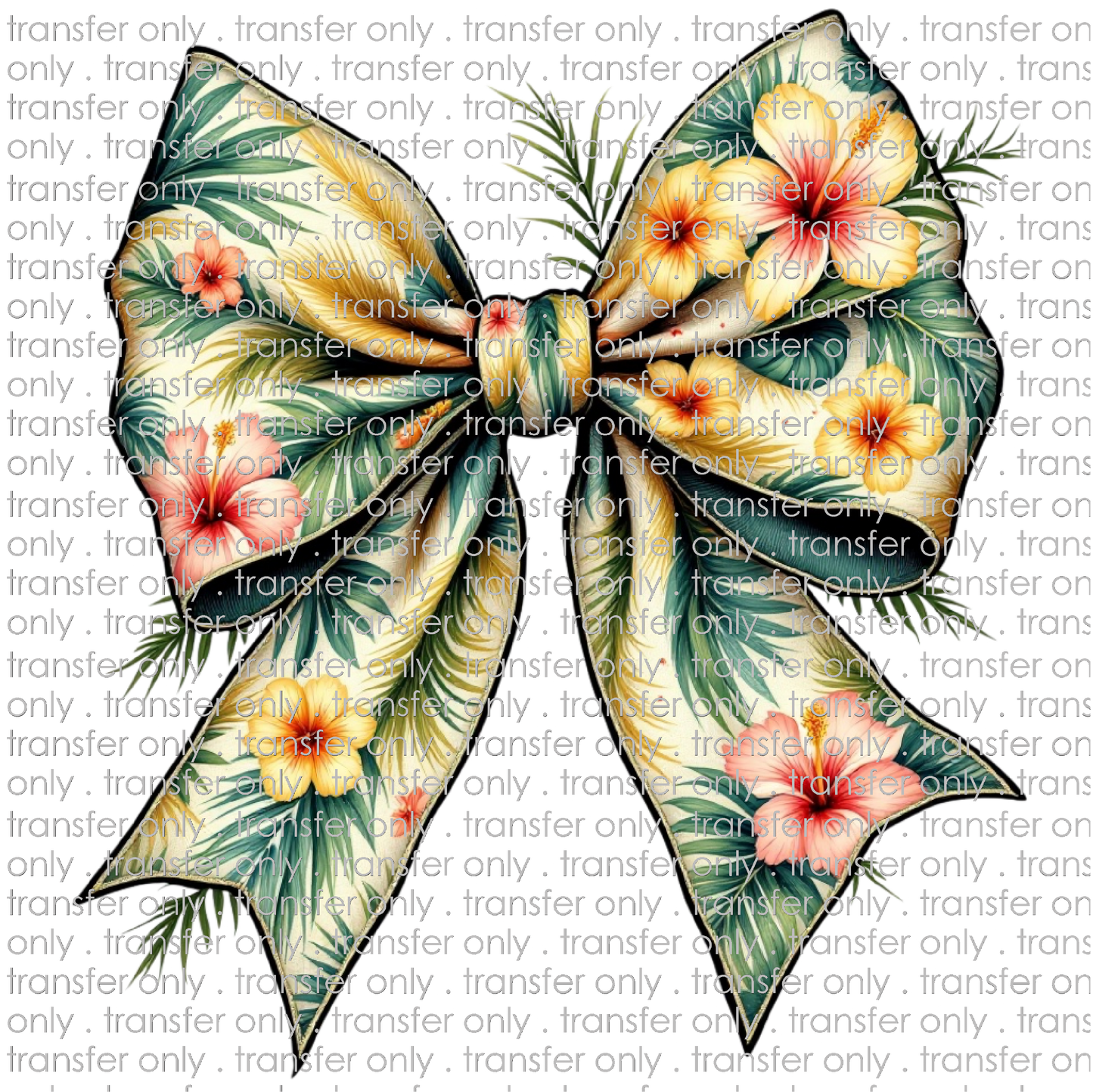SUM 134 Hawaiian Floral Bow